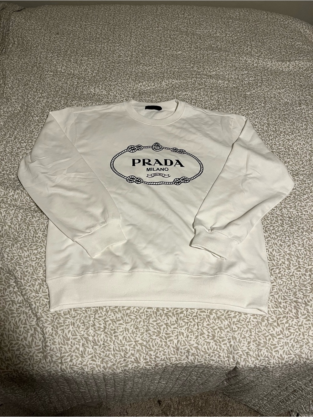 Prada Milano White sweatshirt